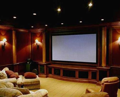 Home theater interior design ideas