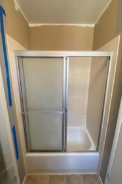 Tub To Shower Conversion Before